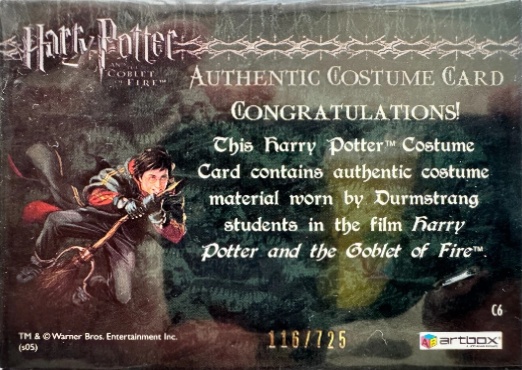 C6 - Durmstrang Students Costume - Back