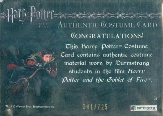 C6 - Durmstrang Students Costume - Back