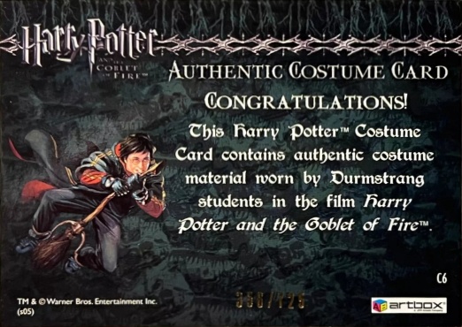 C6 - Durmstrang Students Costume - Back