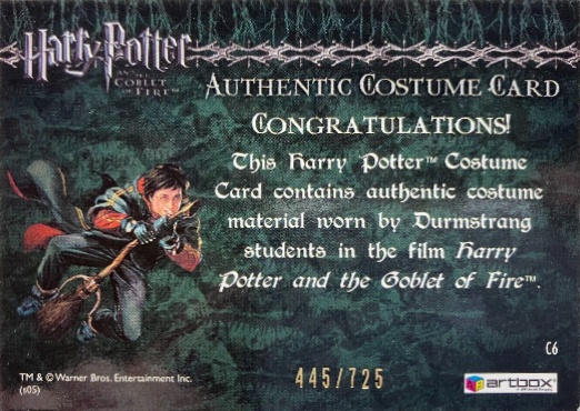 C6 - Durmstrang Students Costume - Back