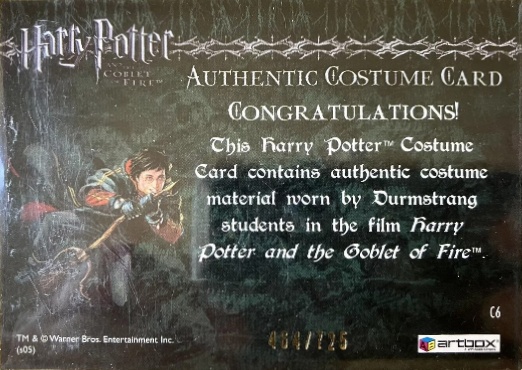 C6 - Durmstrang Students Costume - Back