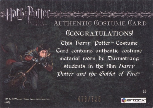 C6 - Durmstrang Students Costume - Back