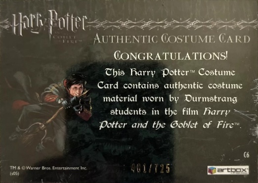 C6 - Durmstrang Students Costume - Back