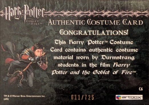 C6 - Durmstrang Students Costume - Back