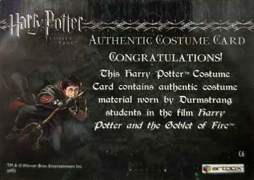 C6 - Durmstrang Students Costume - Back