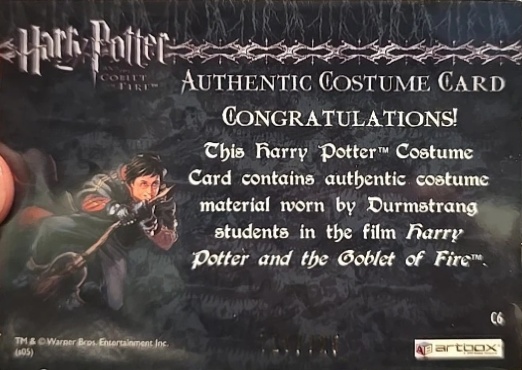 C6 - Durmstrang Students Costume - Back