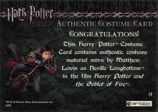 C9 - Neville Longbottom's Pajamas - Back