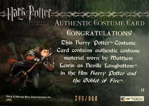 C9 - Neville Longbottom's Pajamas - Back