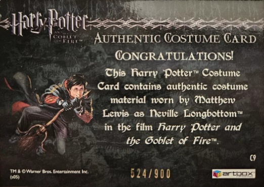 C9 - Neville Longbottom's Pajamas - Back