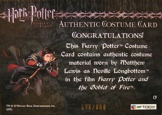 C9 - Neville Longbottom's Pajamas - Back