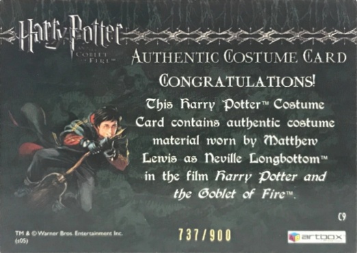 C9 - Neville Longbottom's Pajamas - Back