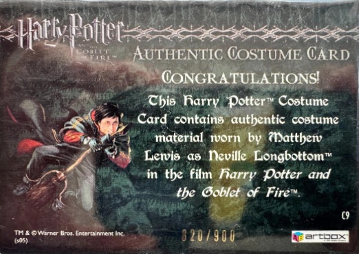 C9 - Neville Longbottom's Pajamas - Back