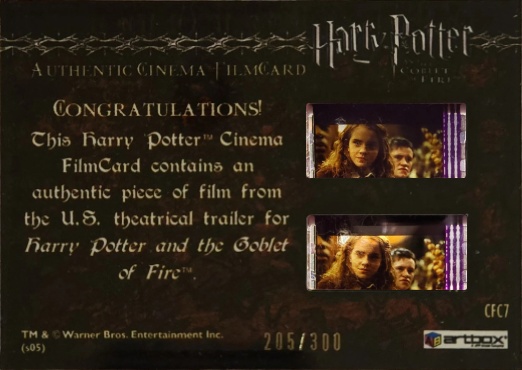 CFC7 - Harry Facing Krum's Wand - Back