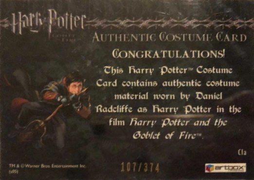 C1a - Harry Potter's First Task Robes - Back