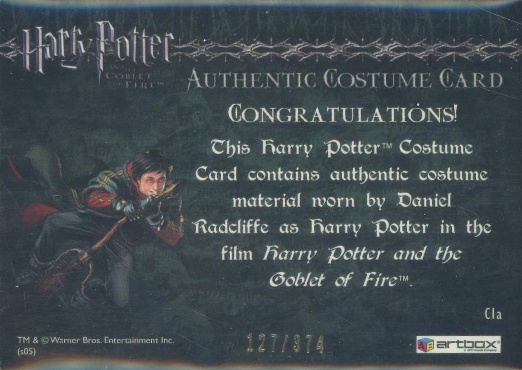 C1a - Harry Potter's First Task Robes - Back