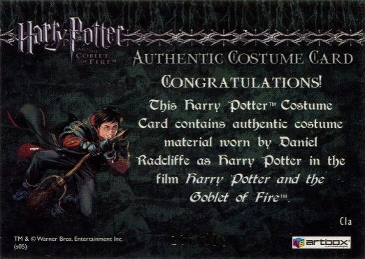 C1a - Harry Potter's First Task Robes - Back
