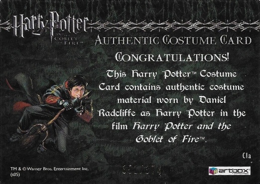 C1a - Harry Potter's First Task Robes - Back