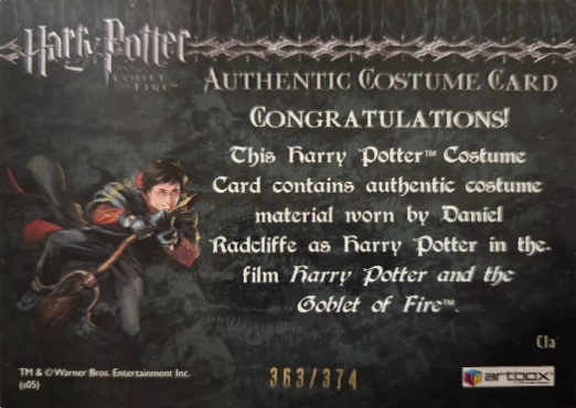 C1a - Harry Potter's First Task Robes - Back
