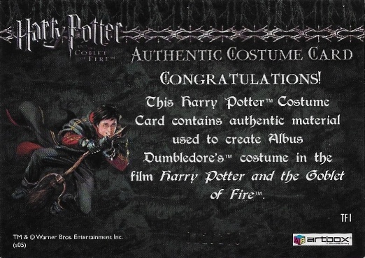 TF1 - Dumbledore's Robes - Back