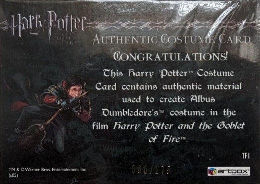 TF1 - Dumbledore's Robes - Back