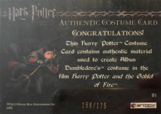 TF1 - Dumbledore's Robes - Back