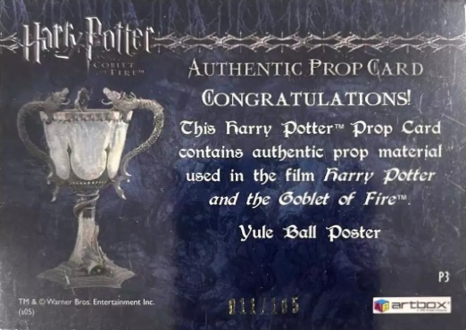 P3 - Yule Ball Poster - Back