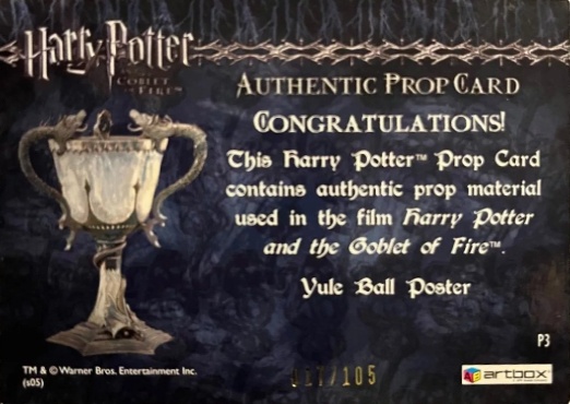 P3 - Yule Ball Poster - Back