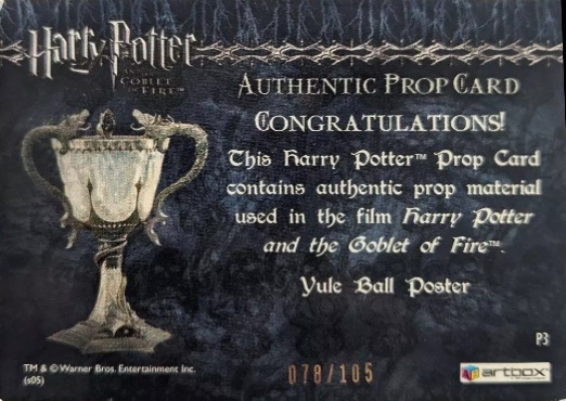 P3 - Yule Ball Poster - Back