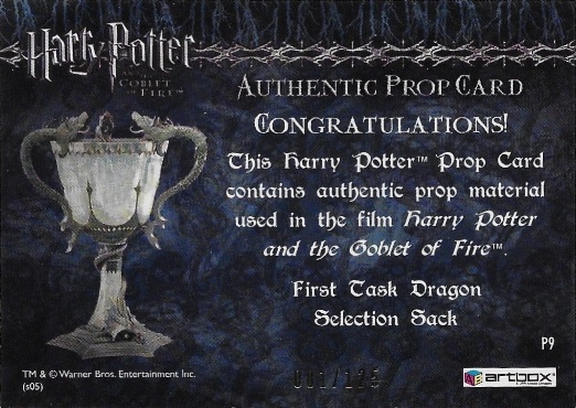 P9 - First Task Dragon Selection Sack - Back