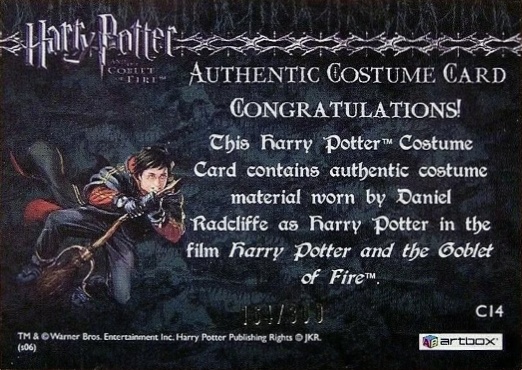 C14 - Harry Potter's Second Task Costume - Back