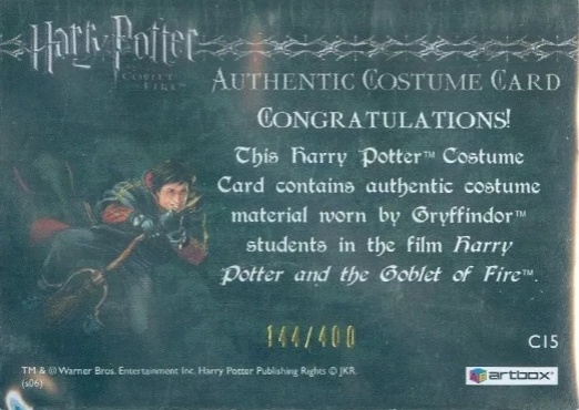 C15 - Gryffindor Student Ties - Back