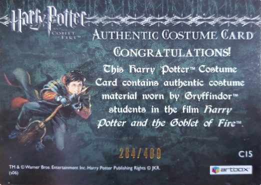 C15 - Gryffindor Student Ties - Back