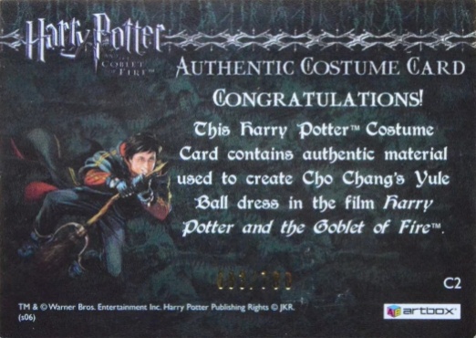 C2 - Cho Chang's Yule Ball Dress - Back