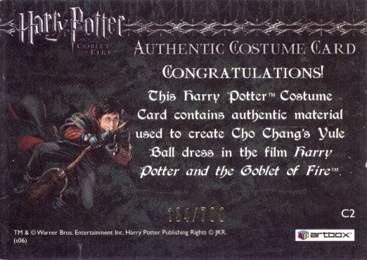 C2 - Cho Chang's Yule Ball Dress - Back