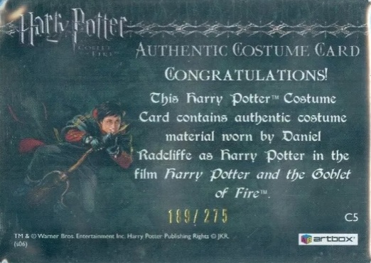 C5 -  Harry Potter's First Task Robe - Back