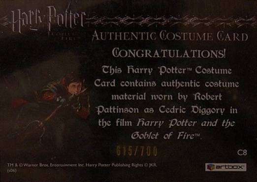 C8 - Cedric Diggory's First Task Robe - Back