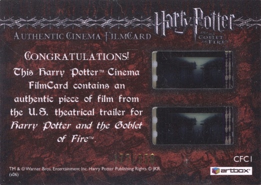 CFC1 - Triwizard Tournament Cup - Back