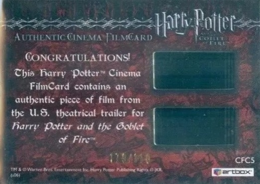 CFC5 - Durmstrang Student and Goblet of Fire - Back