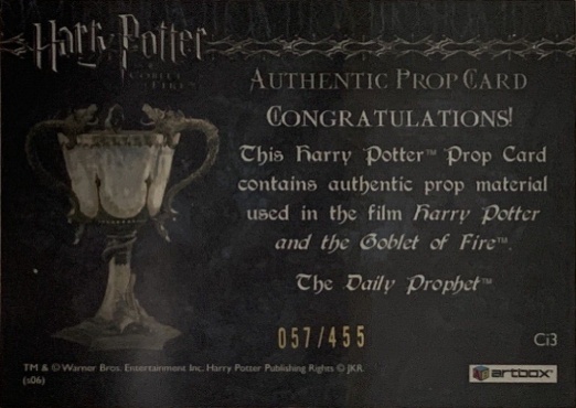 Ci3 - Daily Prophet - Back