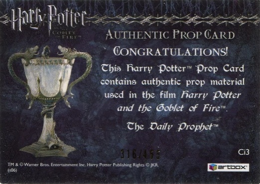 Ci3 - Daily Prophet - Back