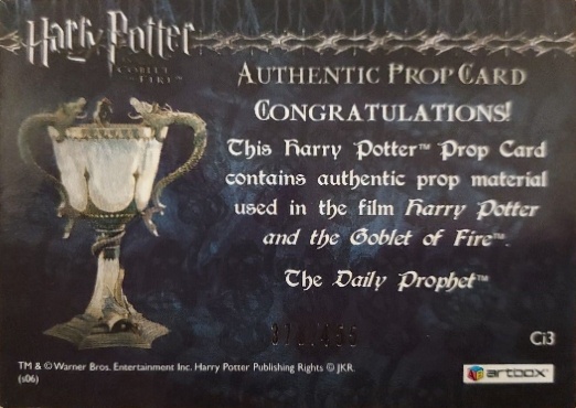 Ci3 - Daily Prophet - Back