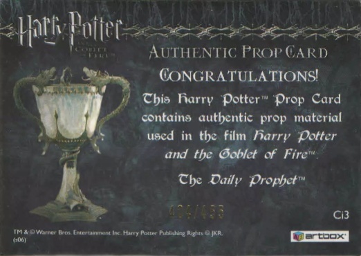 Ci3 - Daily Prophet - Back