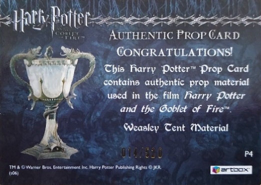 P4 - Weasley Tent Material - Back