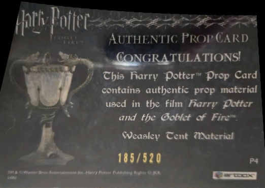 P4 - Weasley Tent Material - Back