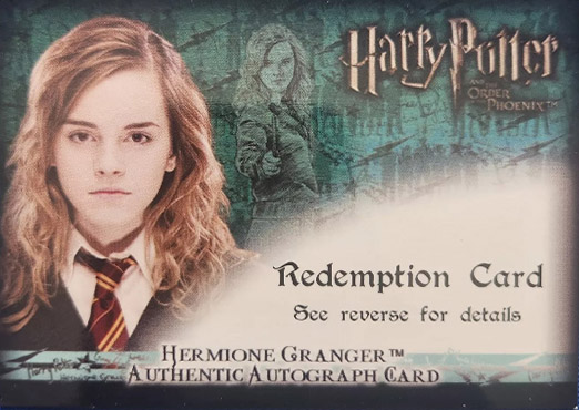 Redemption Card Front