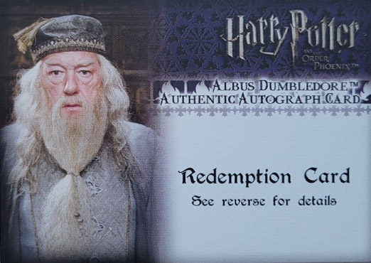 Redemption Card Front