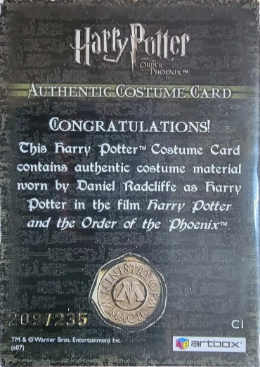 C1 - Harry Potter's T-Shirt - Back