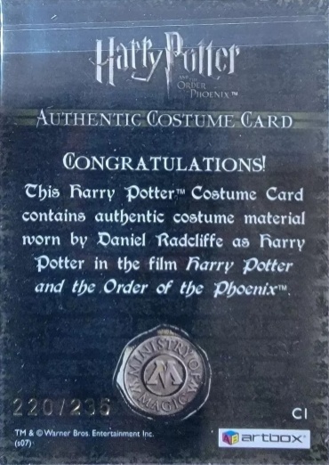 C1 - Harry Potter's T-Shirt - Back