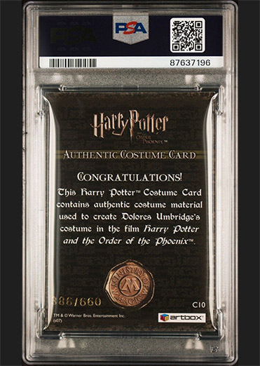 C10 - Dolores Umbridge's Costume - Back