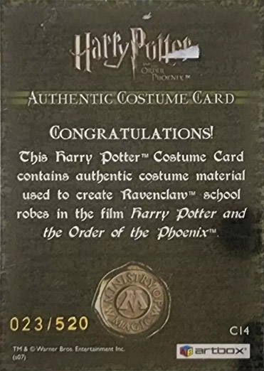 C14 - Ravenclaw School Robes - Back